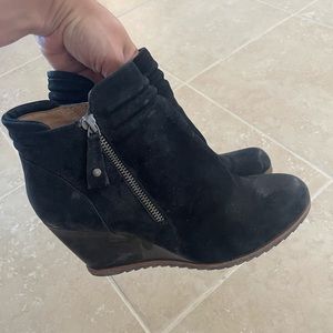 Diba suede wedge bootie 9